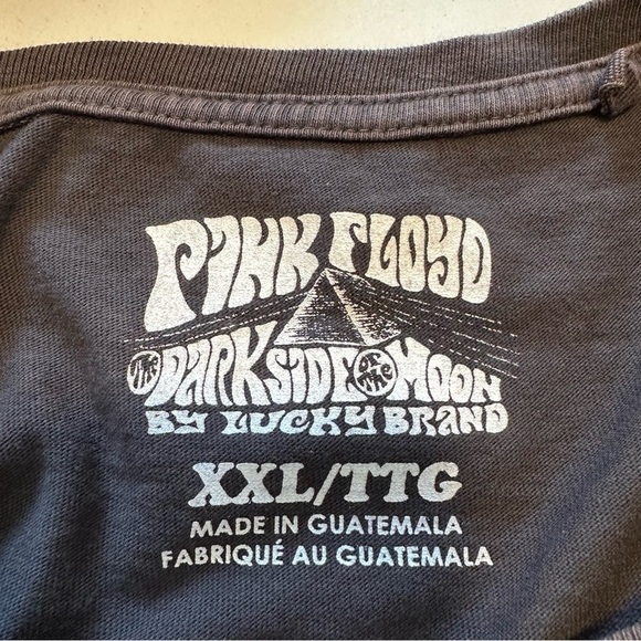 Lucky brand Pink Floyd dark side moon gray tee shirt XXl - Picture 3 of 8